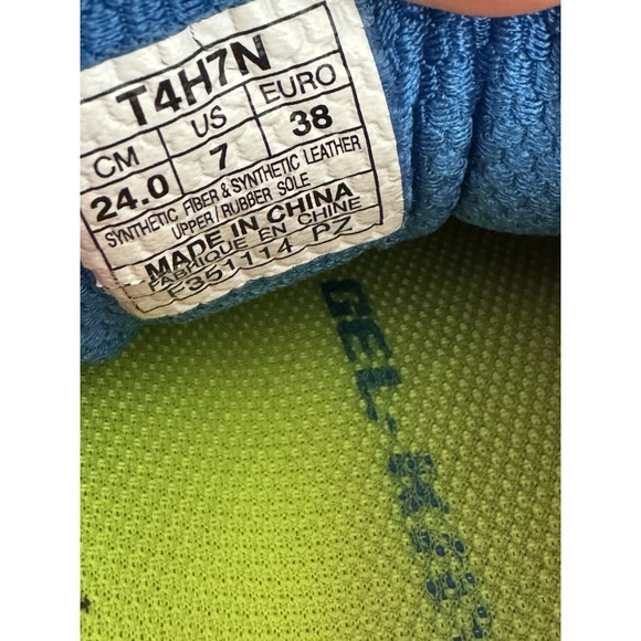 Asics Gel Kayano 21 Running Shoes Womens Size 7 T4H7N Green/Pink/Blue Sneakers - Picture 7 of 7